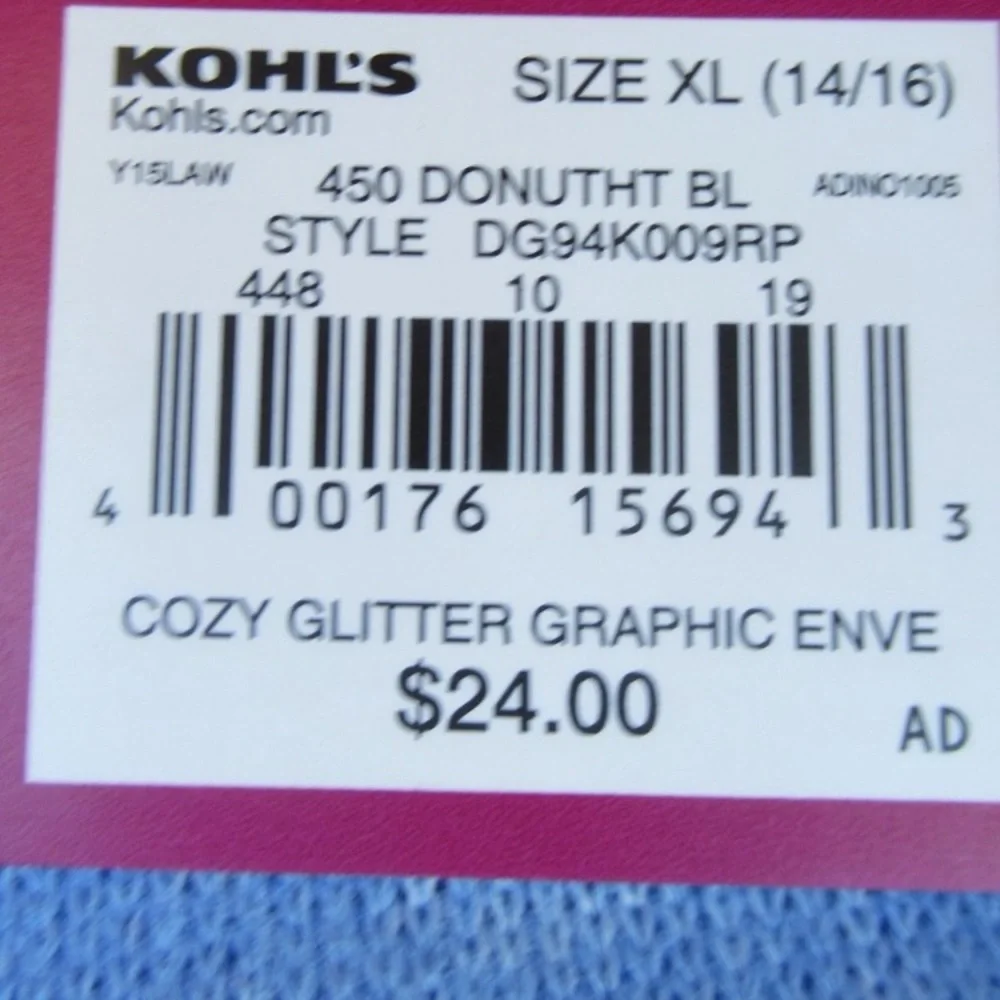 Relisted SO Sprinkle Kindness cozy glitter graphic top girls XL 14 / 16 - Picture 10 of 17